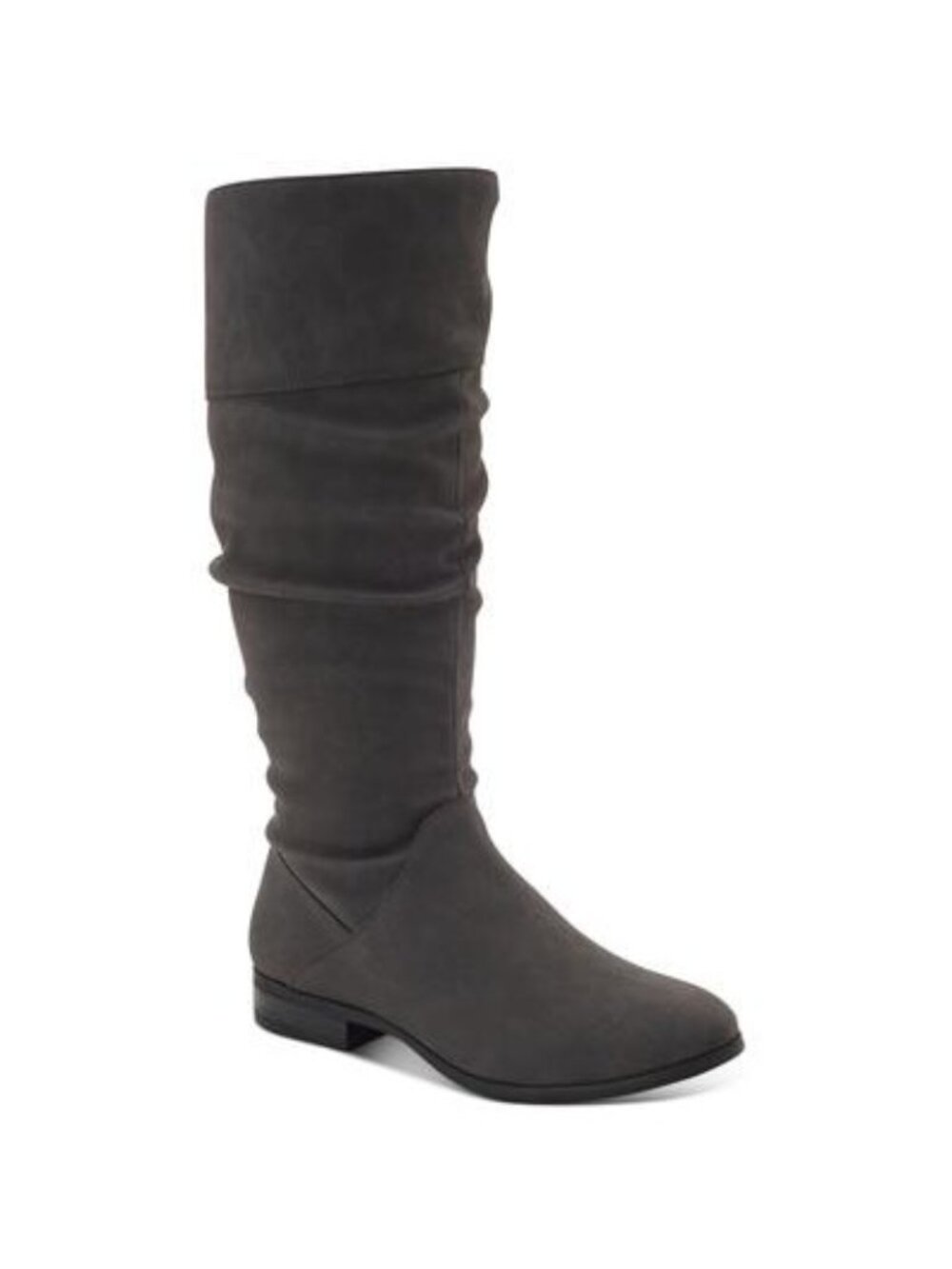 Style & Co. Womens Kelimae Faux Suede Tall Riding Boots Grey Size 5.5M NWB